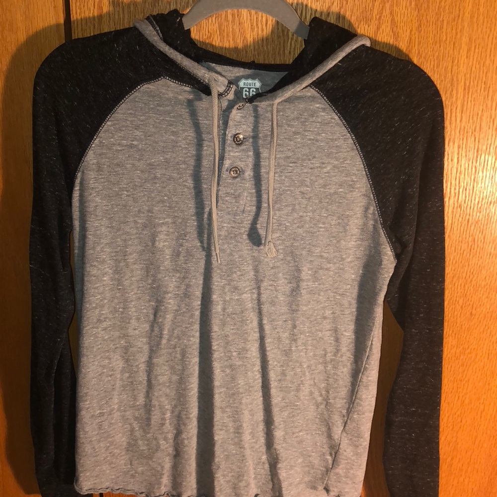 Guys long sleeve loose hoodie